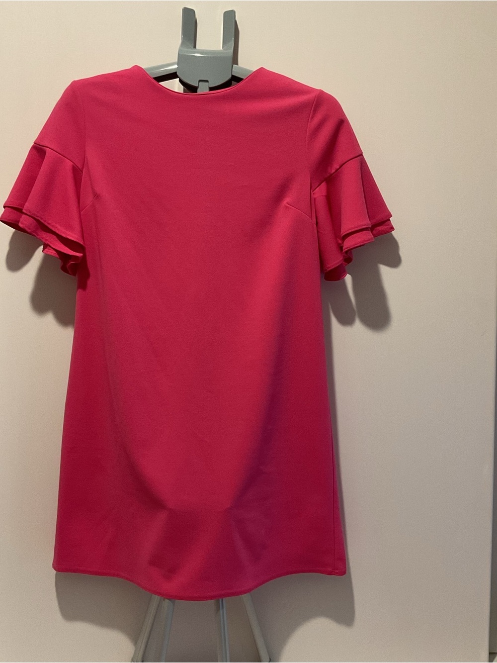 2Hearts Pink Flutter Sleeve Dress
